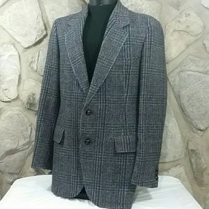 Vintage Pendleton Blue Tweed Sport Coat 42L